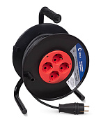 Cabeus EC-C-4.0-FR-G-20 Удлинитель силовой КГ 4000 Вт 20м на катушке (c/з)