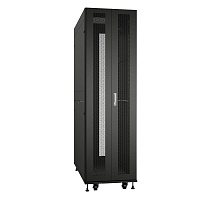 Cabeus ND-SC-47U80/120-BK Шкаф серверный телекоммуникационный 19" напольный для распределительного и серверного оборудования 47U 800x1200mm передняя и задняя двойные перфорированные двери, ручки с замком, цвет черный (RAL 9004)