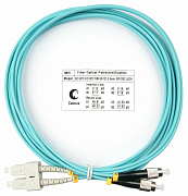 Cabeus FOP-50-SC-FC-3m Шнур оптический duplex SC-FC 50/125 mm OM3 3м LSZH