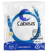 Cabeus PC-UTP-RJ45-Cat.6-1m-BL Патч-корд UTP, категория 6, 1 м, неэкранированный, синий