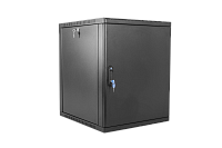 Шкаф телекоммуникационный настенный сварной 15U (600 × 660) съёмные стенки, дверь металл, чёрный, ШРН-15.650.1-9005