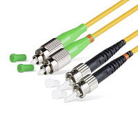 Cabeus FOP(d)-9-FC/APC-ST/UPC-0,5m Шнур оптический duplex FC/APC-ST/UPC 9/125 sm 0,5м LSZH