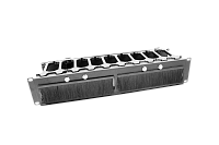 Горизонтальный кабельный органайзер с пластиковыми пальцами 19" 3U, ГКО-П-3-9005