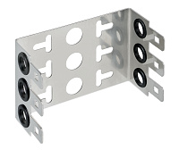 Cabeus FW-30 Рама (монтажный хомут) глубиной 50мм для крепления 3-х плинтов типа Krone