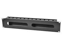 ЦМО ГКЗ-2U-9005 Органайзер кабельный горизонтальный 19" 2U с крышкой, цвет чёрный, ГКЗ-2U-9005