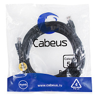 Cabeus PC-UTP-RJ45-Cat.5e-5m-BK Патч-корд UTP, категория 5e, 5 м, неэкранированный, черный
