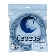 Cabeus UTP-4P-Cat.5e-SOLID-LSZH-GY-25 Кабель витая пара UTP (U/UTP), категория 5e, 4 пары (24 AWG), одножильный, серый, LSZH, нг(А)-HF, (25 м)