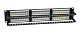 Cabeus PL-48-Cat.6A-Dual IDC Патч-панель 19" (2U), 48 портов RJ-45, категория 6A, Dual IDC, с задним кабельным организатором