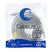 Cabeus PC-UTP-RJ45-Cat.6-10m-LSZH Патч-корд U/UTP, категория 6, 2xRJ45/8p8c, неэкранированный, серый