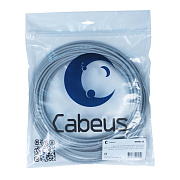 Cabeus UTP-4P-Cat.5e-SOLID-LSZH-GY-LIGHT-20 Кабель витая пара UTP (U/UTP), категория 5e, 4 пары 0,48мм (24 AWG), одножильный, LSZH, нг(А)-HF, серый, (20 м)