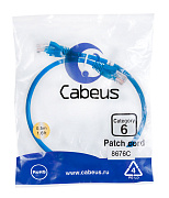 Cabeus PC-UTP-RJ45-Cat.6-0.5m-BL Патч-корд UTP, категория 6, 0.5 м, неэкранированный, синий