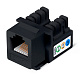 Cabeus KJ-RJ12-90-BK Degree Вставка Keystone Jack, RJ-12(6P6C), угол 90 градусов, 110 IDC, черная