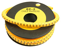 Cabeus EC-2-6 Маркер для кабеля д.7.4мм, цифра 6