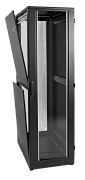 ЦМО ШТК-М-42.8.10-1ААА-9005 Шкаф телекоммуникационный напольный 42U (800x1000) дверь стекло, цвет чёрный, ШТК-М-42.8.10-1ААА-9005