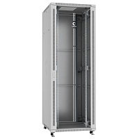 Cabeus SH-05C-47U80/80 Шкаф телекоммуникационный 19" напольный 47U 800x800x2277mm (ШхГхВ) передняя стеклянная и задняя сплошная металлическая двери, ручка с замком, цвет серый (RAL 7035)