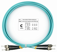 Cabeus FOP-50-ST-ST-3m Шнур оптический duplex ST-ST 50/125 mm OM3 3м LSZH