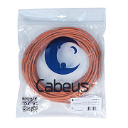 Cabeus UTP-4P-Cat.5e-SOLID-OR-20 Кабель витая пара UTP (U/UTP), категория 5e, 4 пары (24 AWG), одножильный, PVC нг(А)-LS, оранжевый (20 м)