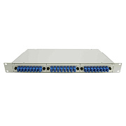Cabeus FO-19-3FP-24FC/ST/SC-GY-T Кросс оптический стоечный, 19, до 24 портов, серый