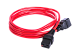 Шнур питания с фиксатором IEC 60320 C19/IEC 60320 C20, 16 А / 250 В (3 × 1,5), длина 1,8 м, красный, R-16-Cord-C19-C20-1.8-Red