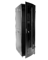 ЦМО ШТК-МП-42.6.8-1ААА-9005 Шкаф телекоммуникационный напольный ПРОФ универсальный 42U (600x800) дверь стекло, чёрный, в сборе, ШТК-МП-42.6. 8-1ААА-9005