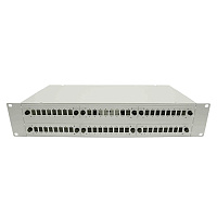 Cabeus FO-19-6FP-48FC/ST/SC-GY-T Кросс оптический стоечный, 19, до 48 портов, серый
