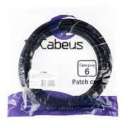 Cabeus PC-UTP-RJ45-Cat.6-5m-BK-LSZH Патч-корд U/UTP, категория 6, 2xRJ45/8p8c, неэкранированный, черный, LSZH, 5м