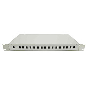 Cabeus FO-19-16SC-SPL-T Кросс оптический стоечный, 19, под сплиттер 1x16, серый