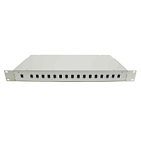 Cabeus FO-19-16SC-SPL-T Кросс оптический стоечный, 19, под сплиттер 1x16, серый