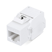 Cabeus KJ-RJ45-Cat.6A-180-Toolless Вставка Keystone Jack RJ-45(8P8C), 180 градусов, категория 6A, бе