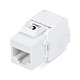 Cabeus KJ-RJ45-Cat.6A-180-Toolless Вставка Keystone Jack RJ-45(8P8C), 180 градусов, категория 6A, бе