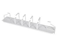 ЦМО ГКО-2-6 Органайзер кабельный горизонтальный 19" 2U, 6 колец ГКО-2-6