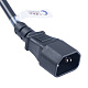 Cabeus PC-IEC19-IEC14-1.8M Кабель питания C19 - C14 (3x1.5), 16A, прямая вилка, 1.8м