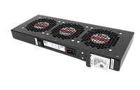 ЦМО R-FAN-3T-9005 Модуль вентиляторный, 3 вентилятора с терморегулятором, чёрный