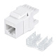 Cabeus KJ-RJ45-Cat.6-180 Degree Вставка Keystone Jack RJ-45(8P8C), 180 градусов, категория 6, Dual IDC (110&Krone type), белая