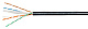Cabeus UTP-4P-Cat.6-SOLID-OUT-LSZH-UV Кабель витая пара UTP (U/UTP), категория 6, 4 пары (23 AWG), одножильный, для внешней прокладки (+75 C - -40), LSZH-UV (305 м)