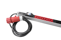 Верт блок розеток Rem-3×32, 3×32A, 6 авт, инд, 48C13, 1820мм, шнур 3м IEC309, R-3x32-48C13-A-I-1820-3-3PN