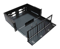 Cabeus ODF-19-12FP-96FC/ST/SC-S-BK-T Кросс оптический стоечный выдвижной, 19, до 96 портов, черный