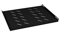 Cabeus SH-J018-FC-600m-100KG-BK Полка 19" перфорированная глубиной 400 мм для напольных шкафов с глубиной 600 мм, усиленная до 100кг, цвет черный (RAL 9004)