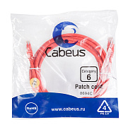 Cabeus PC-UTP-RJ45-Cat.6-3m-RD Патч-корд UTP, категория 6, 3 м, неэкранированный, красный