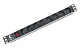 Cabeus PDU-8P Блок евророзеток для 19" шкафов, горизонтальный, 8 розеток, 16 A, выключатель, гнездо под шнур, алюминиевый корпус