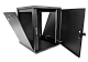 Шкаф телекоммуникационный настенный разборный 12U(600×660) съемные стенки, дверь металл, цвет черный, ШРН-М-12.650.1-9005