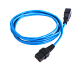 Шнур питания с фиксатором IEC 60320 C19/IEC 60320 C20, 16 А / 250 В (3 × 1,5), длина 3 м, синий, R-16-Cord-C19-C20-3-Blue