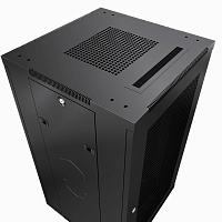Cabeus ND-05C-47U80/100-BK Шкаф телекоммуникационный 19" напольный 47U 800x1000x2277mm (ШхГхВ) передняя и задняя перфорированные двери, ручка с замком, цвет черный (RAL 9004)