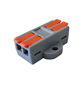 Cabeus MX662-2R Клемма соединительная универсальная проходная 2 полюса с рычагом 0,5-6,0 (1шт)