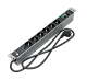 Гор блок розеток Rem-2SMC3, монит, измер, управл, 1×16А, 6S, 19'', шнур 1,8 м, R-2SMC3-16-6xS-MCL-440-1.8