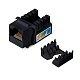 Cabeus KJ-RJ45-Cat.6-90-BK Вставка Keystone Jack RJ-45, категория 6, заделка тип 110, черная