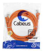 Cabeus PC-UTP-RJ45-Cat.5e-3m-OR-LSZH Патч-корд U/UTP, категория 5е, 2xRJ45/8p8c, неэкранированный, о