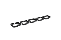 Органайзер кабельный одинарный 90 × 65 мм, 5 штук, цвет черный, СБ-9005-5