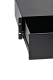 Полка (ящик) для документации 3U, на передней панели установлена ручка и замок, ящик имеет телескопические направляющие, нагрузка до 15кг, черный RAL 9005, 133х483х460 мм  ТСВ-Д-3U.450-9005