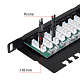 Cabeus PLHD-24-Cat.6-Dual-90-0,5U Патч-панель высокой плотности 19" (0,5U), 24 порта RJ-45, категория 6, Dual IDC, 90 градусов, с задним кабельным организатором